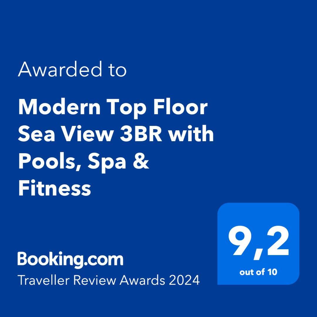 Modern Top Floor Sea View 3Br With Pools, Spa & Fitness Бечичі Екстер'єр фото