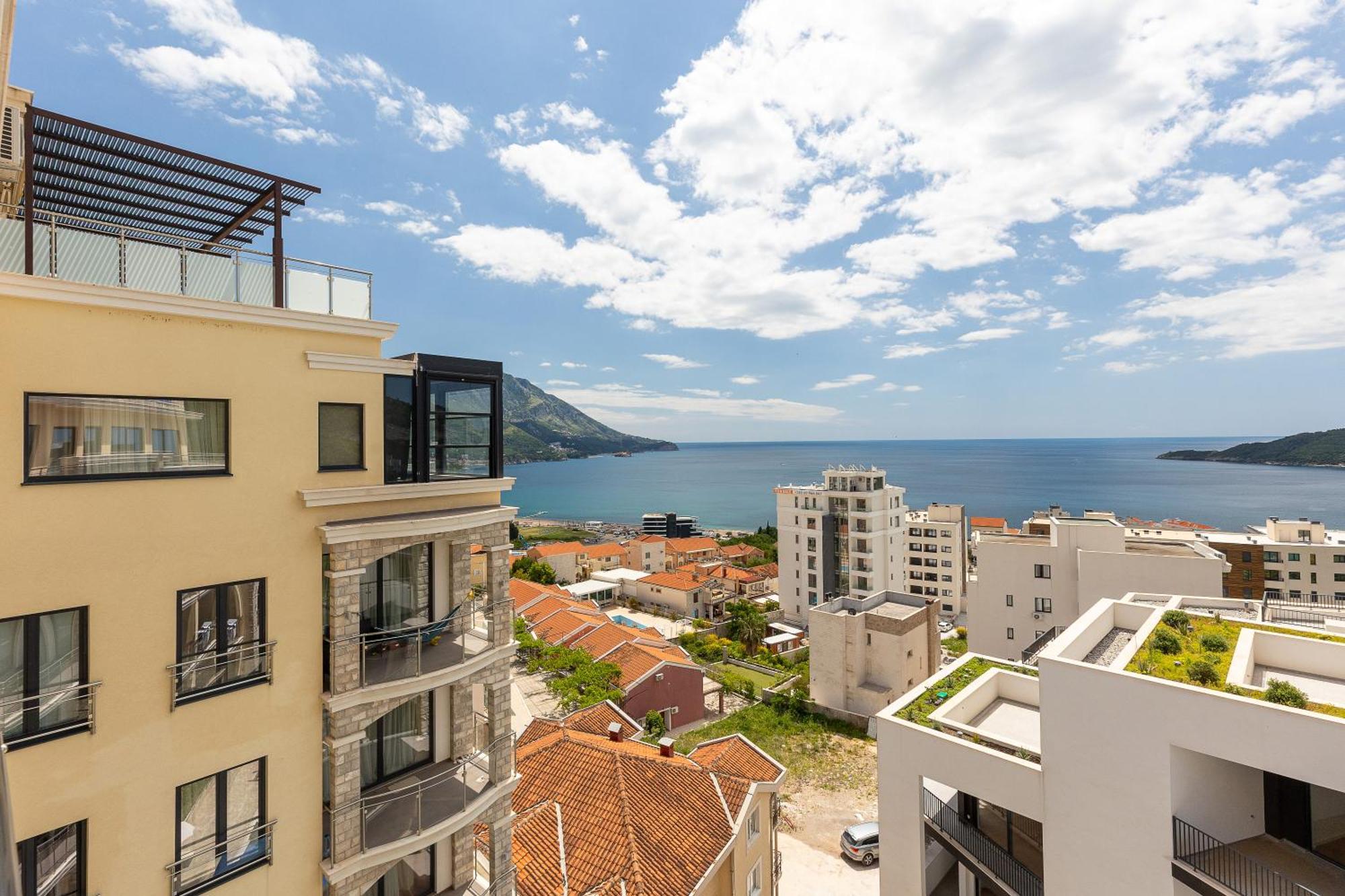 Modern Top Floor Sea View 3Br With Pools, Spa & Fitness Бечичі Екстер'єр фото
