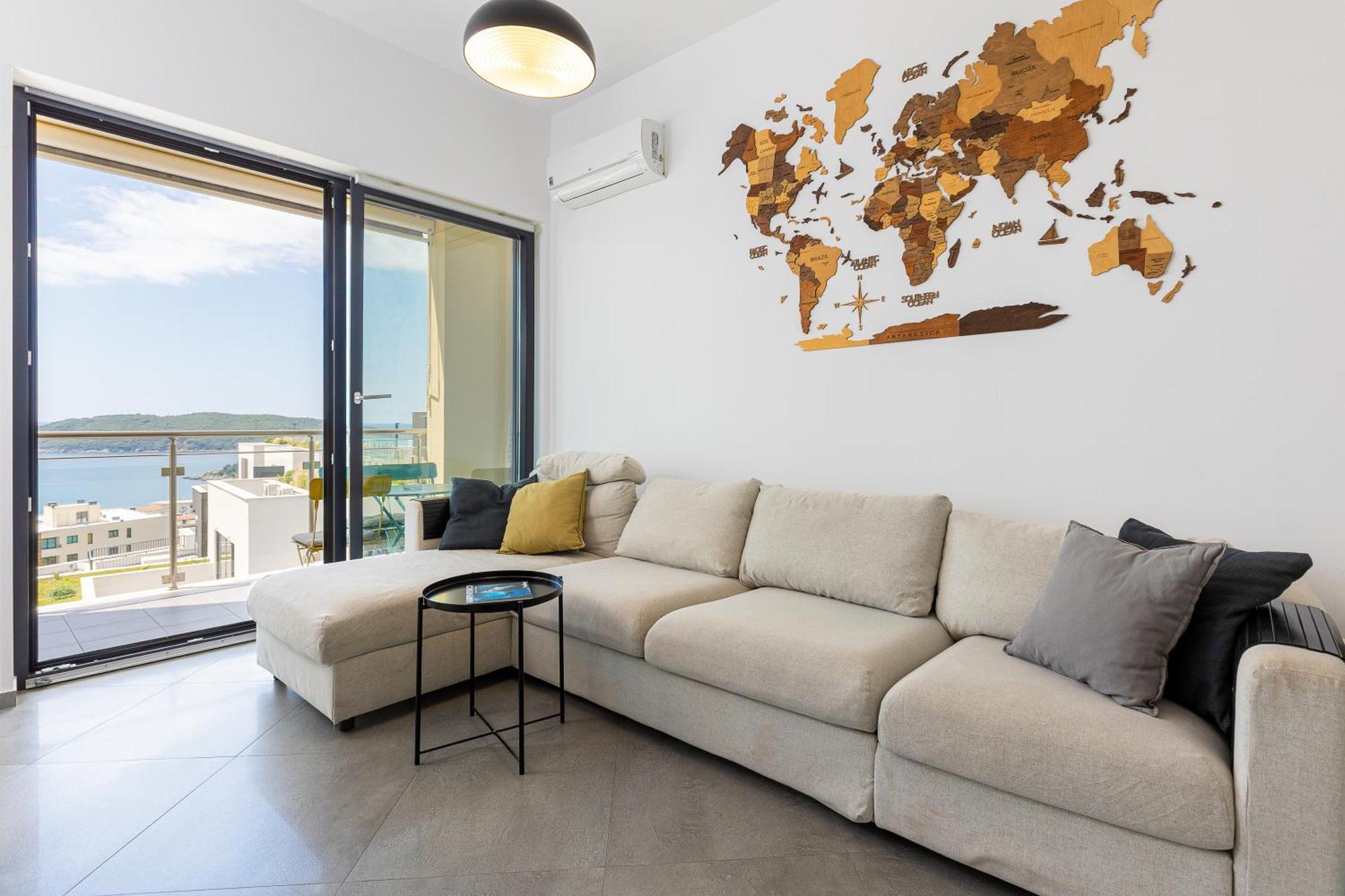 Modern Top Floor Sea View 3Br With Pools, Spa & Fitness Бечичі Екстер'єр фото