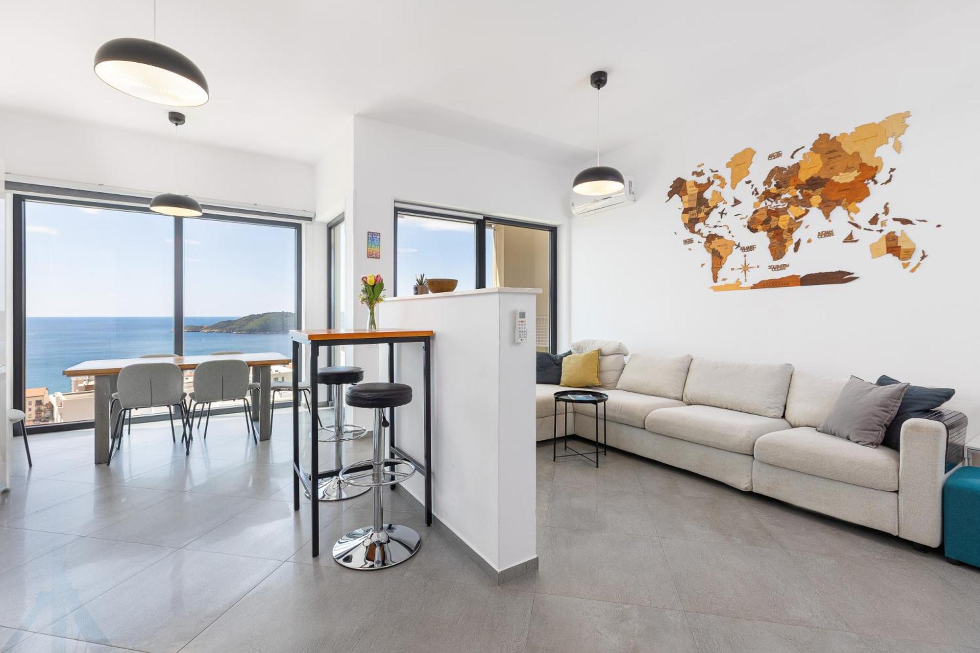 Modern Top Floor Sea View 3Br With Pools, Spa & Fitness Бечичі Екстер'єр фото