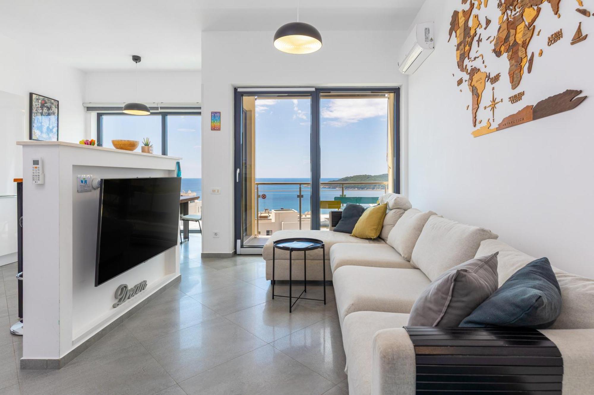Modern Top Floor Sea View 3Br With Pools, Spa & Fitness Бечичі Екстер'єр фото